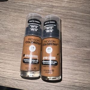 Revlon ColorStay Liquid Matte Finish Foundation 610 ESPRESSO Lot of 2